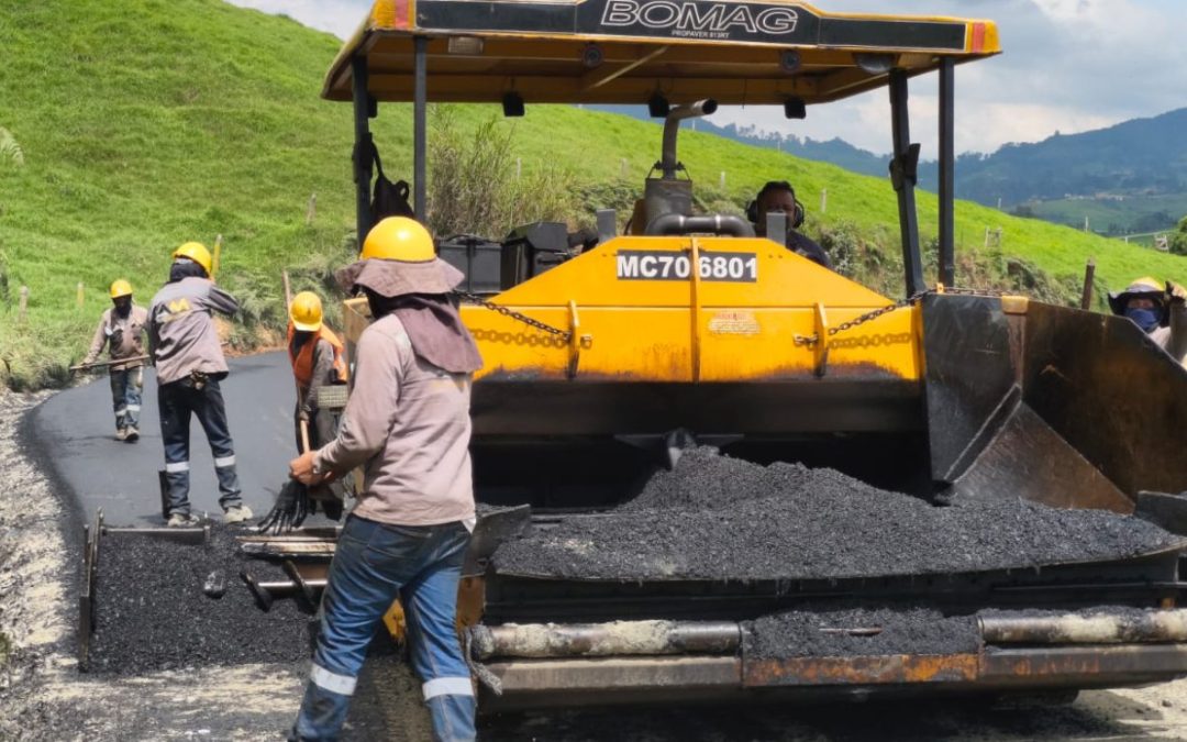 Lista pavimentación en la vía San Juan hasta el sector La Matica en San Pedro de los Milagros
