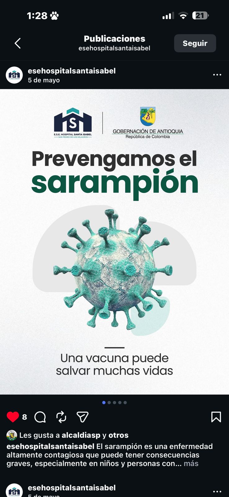 Salud y prevención: Hospital Santa Isabel orienta a la comunidad sobre el sarampión