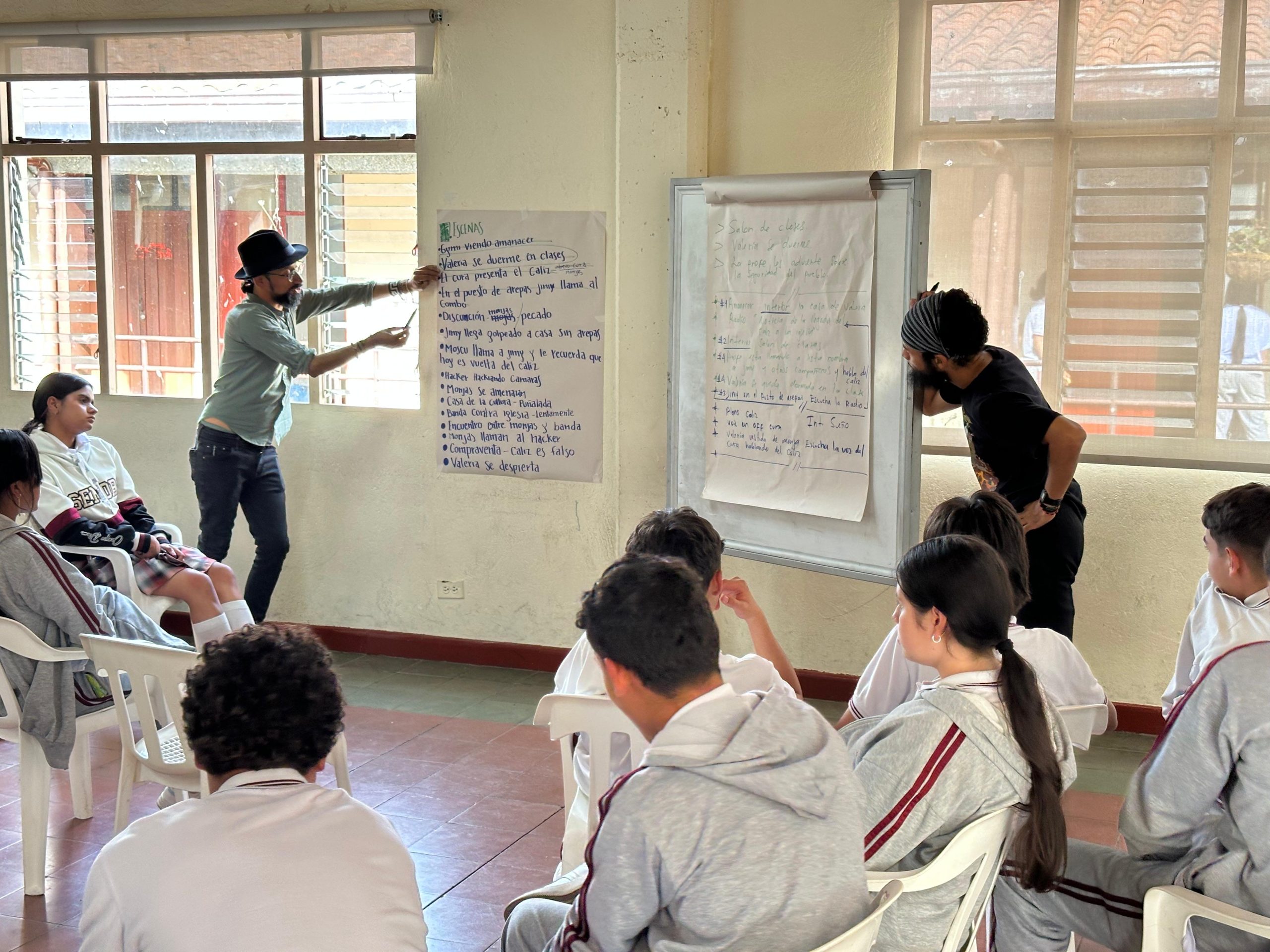 Estudiantes de la Institución Educativa Pío XII fortalecen sus habilidades en cine comunitario